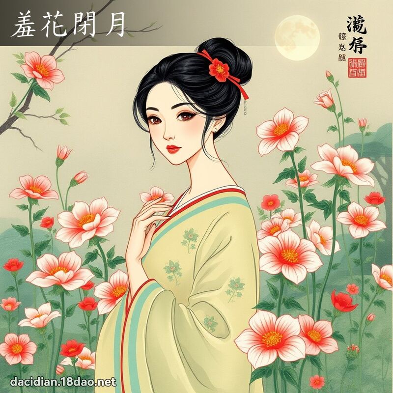 羞花闭月 配图