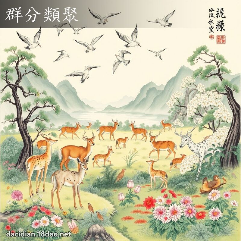 群分类聚 配图