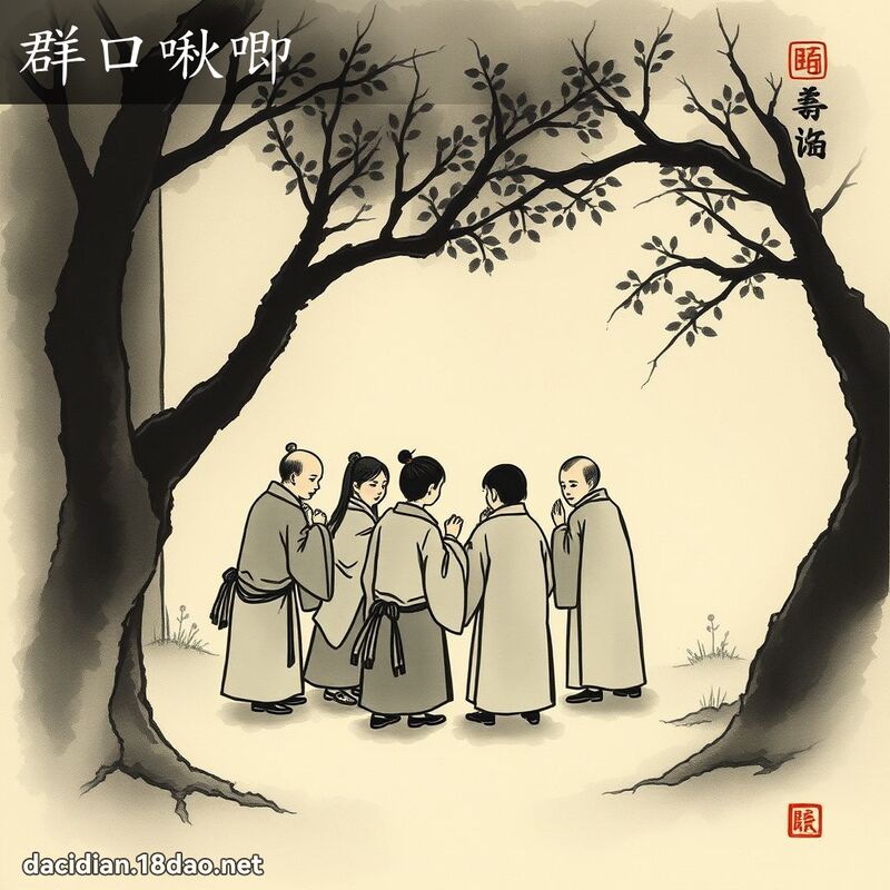群口啾唧 配图