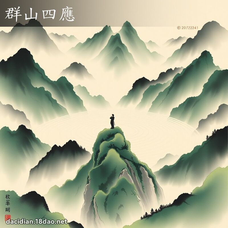 群山四应 配图