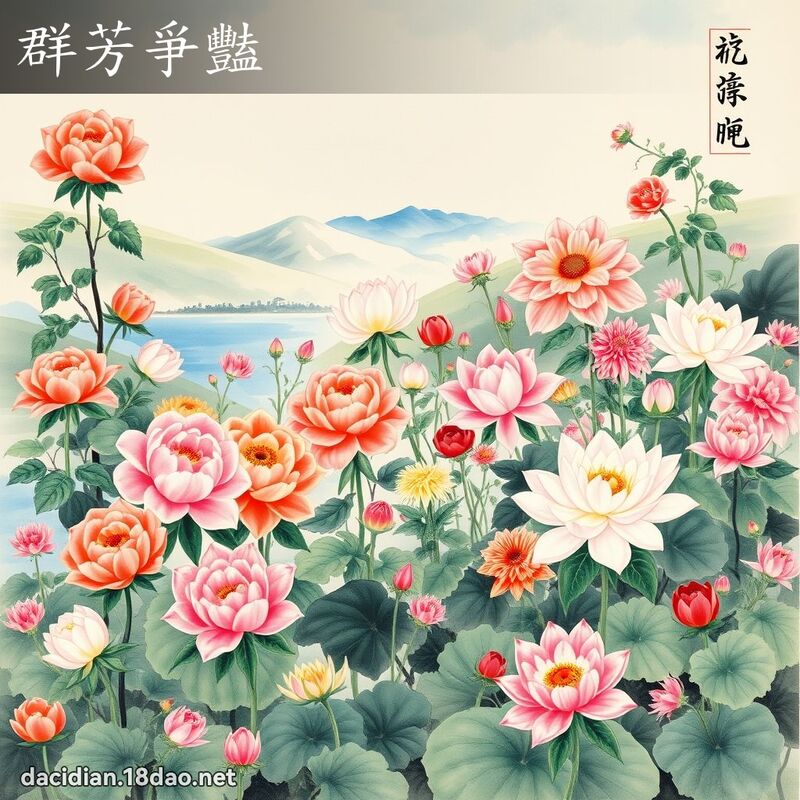 群芳爭艳 配图