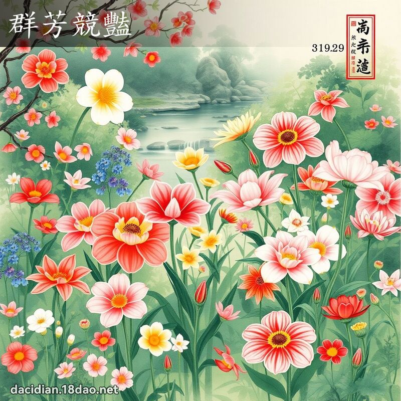 群芳竞艳 配图