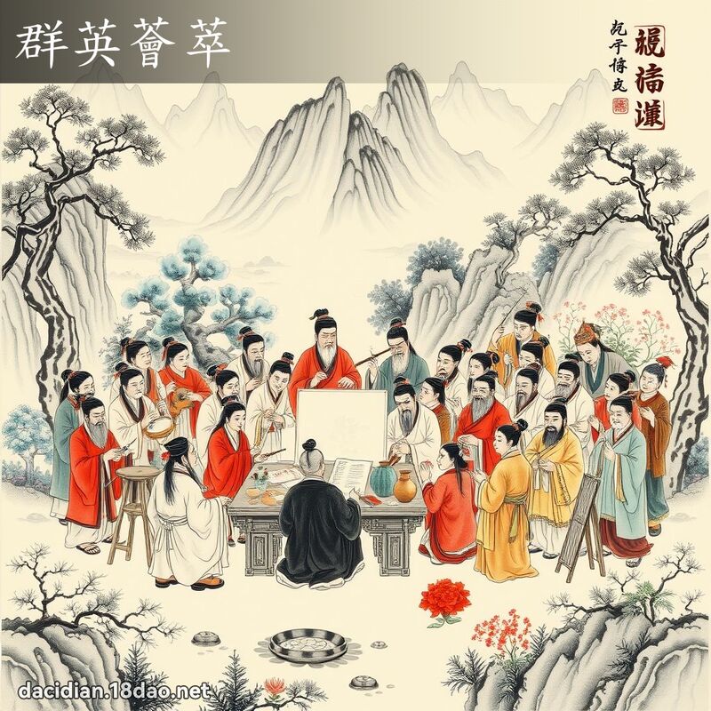 群英薈萃 配图