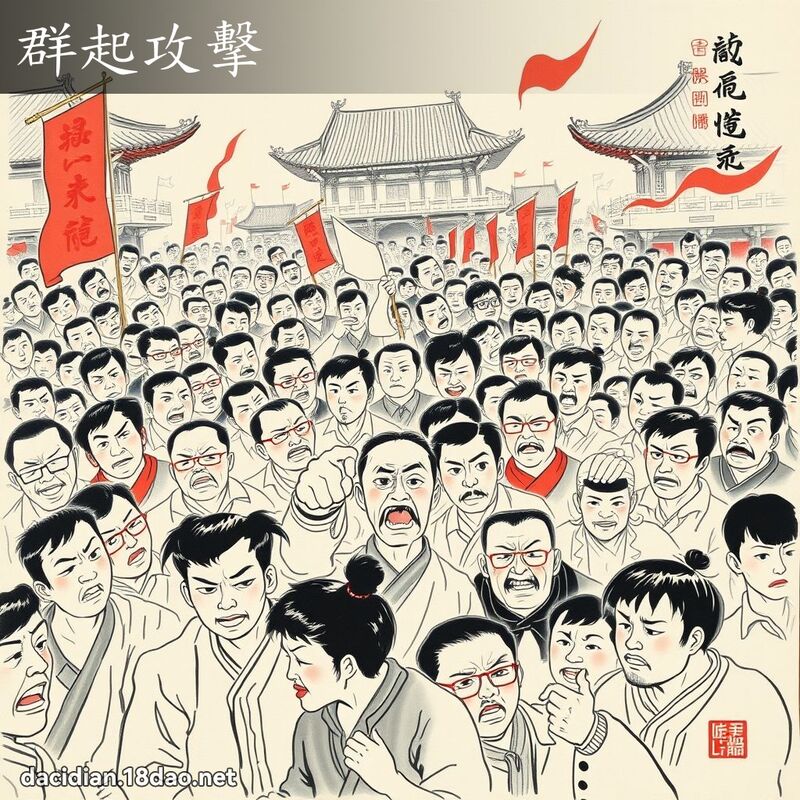 群起攻击 配图