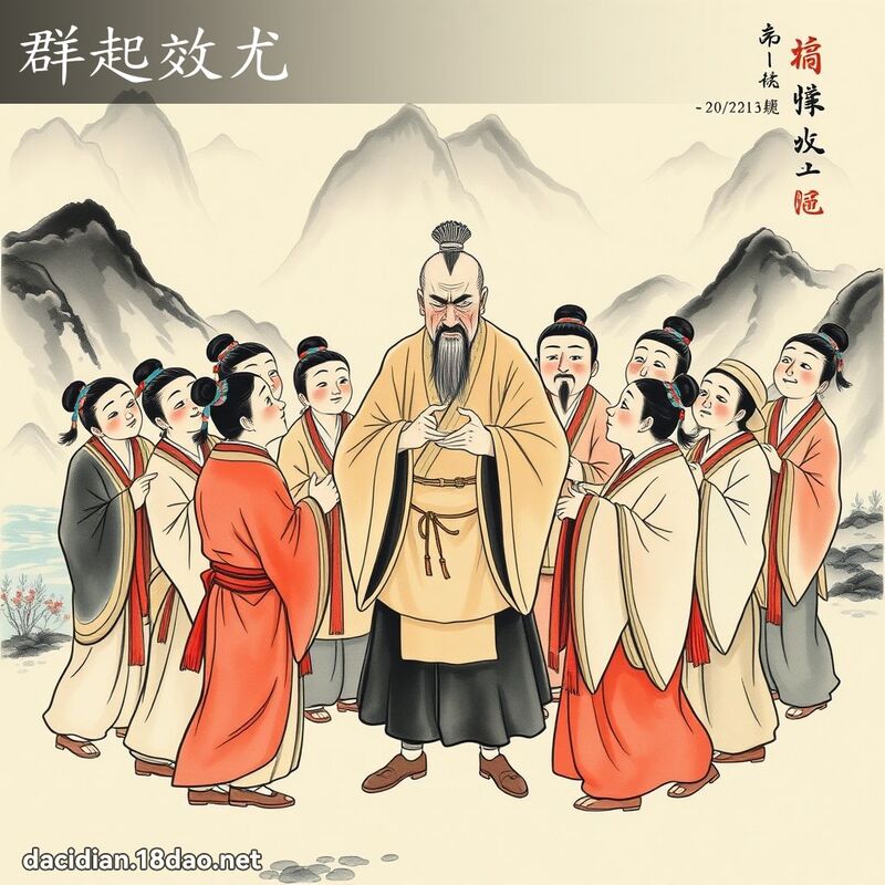 群起效尤 配图
