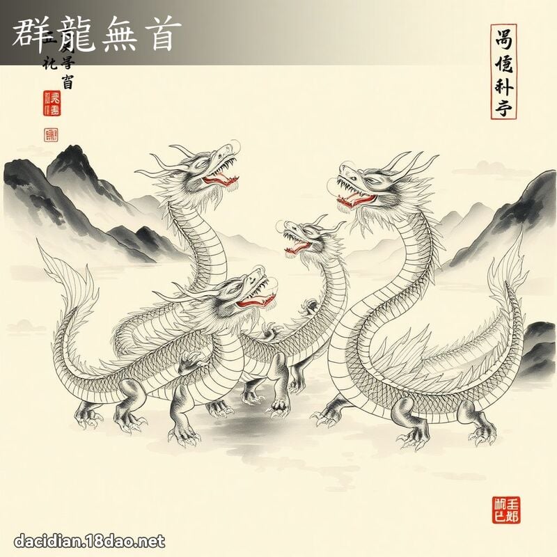 群龙无首 配图
