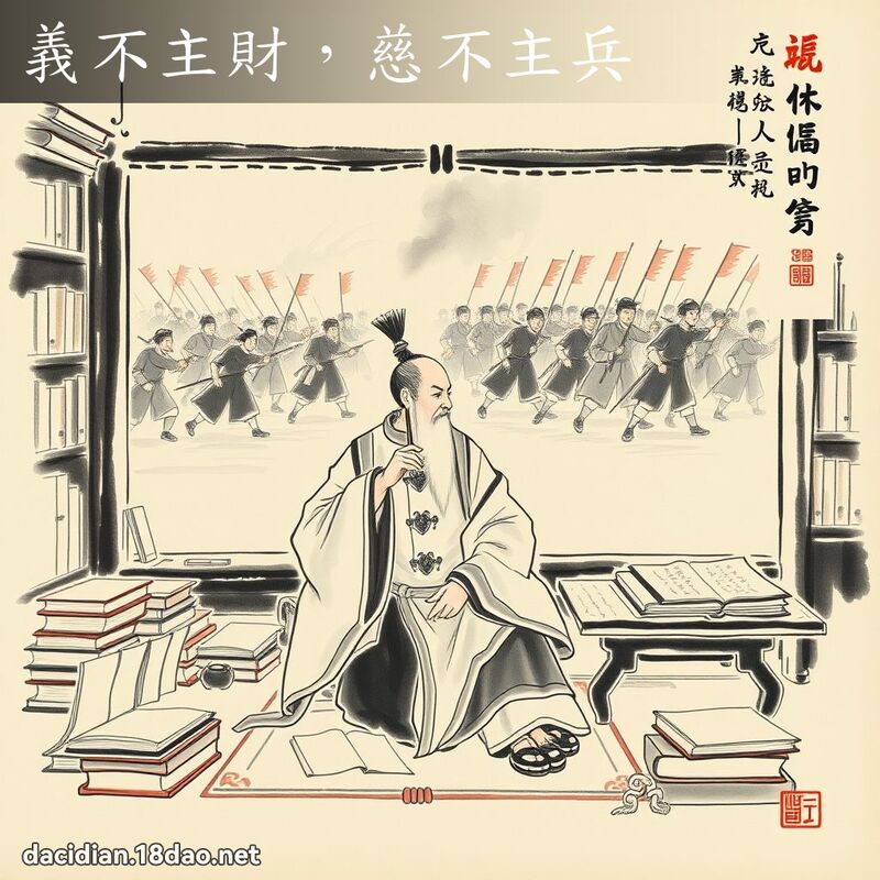 义不主财,慈不主兵 配图