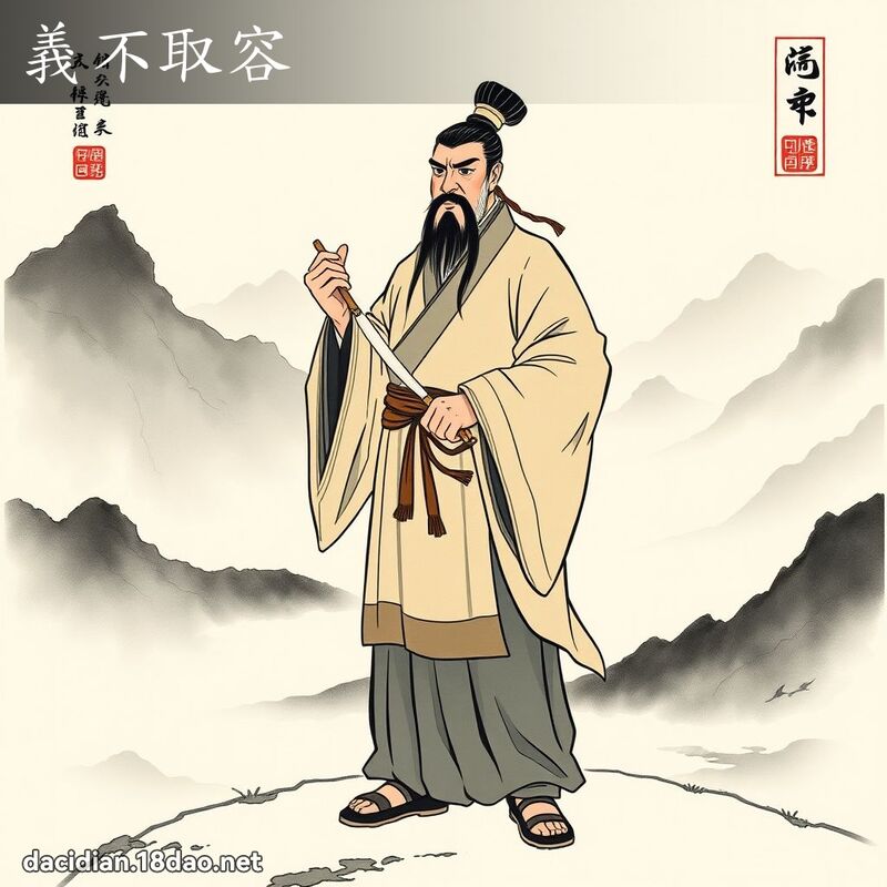 义不取容 配图