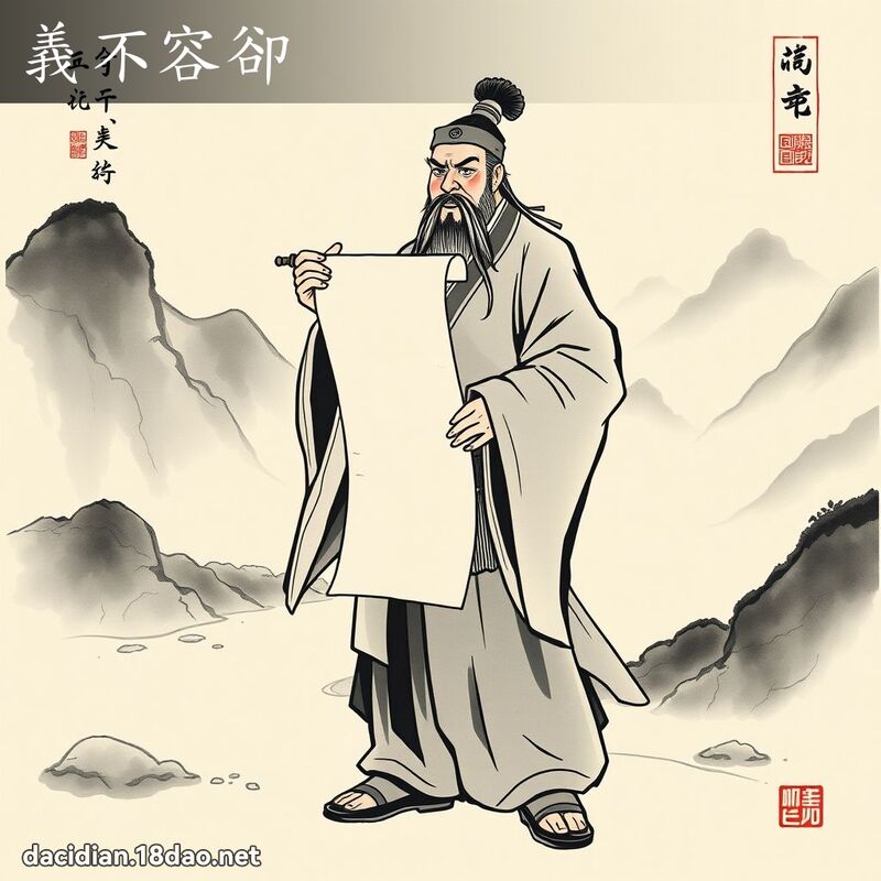义不容却 配图