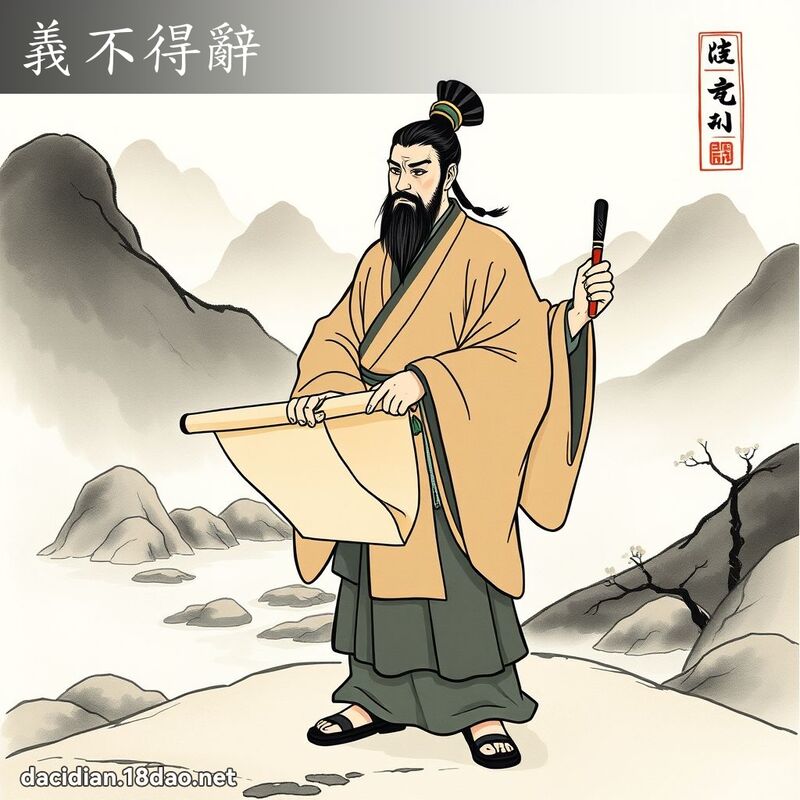 义不得辞 配图