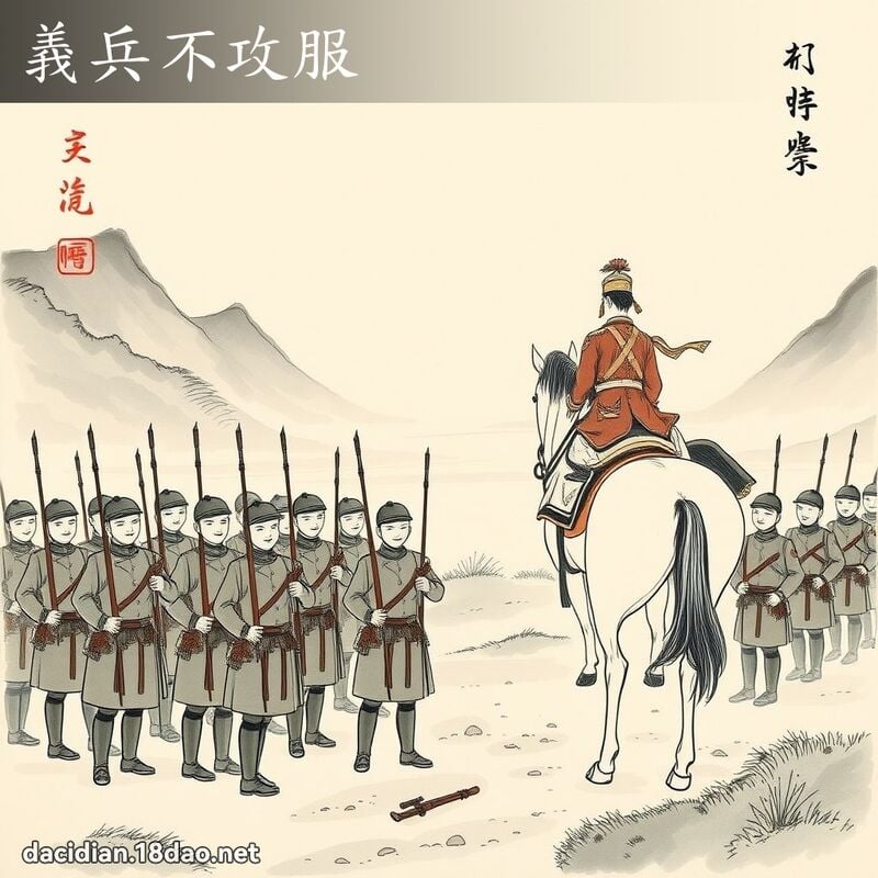 义兵不攻服 配图