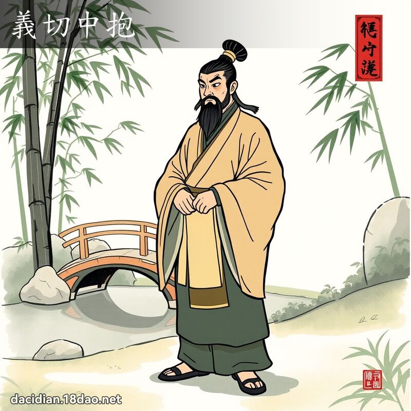 义切中抱 配图
