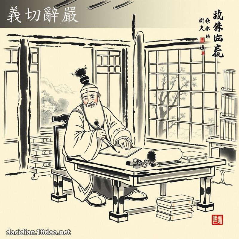 义切辞严 配图