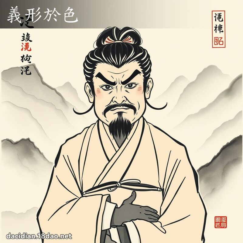 义形於色 配图