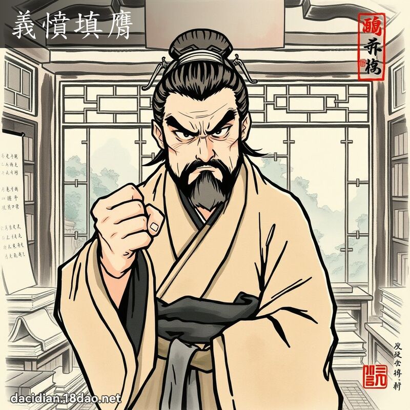 义愤填膺 配图
