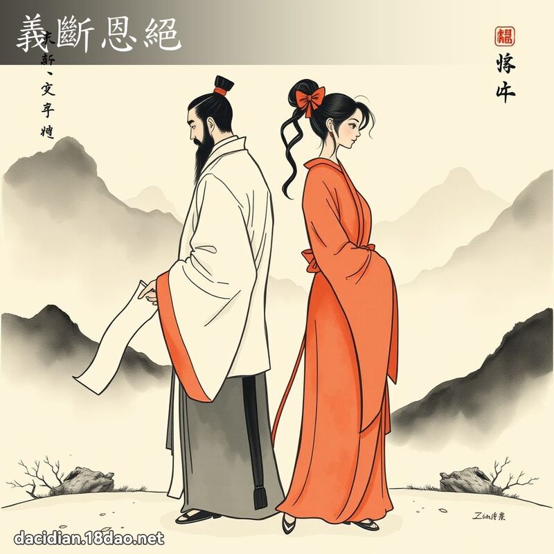 义断恩绝 配图