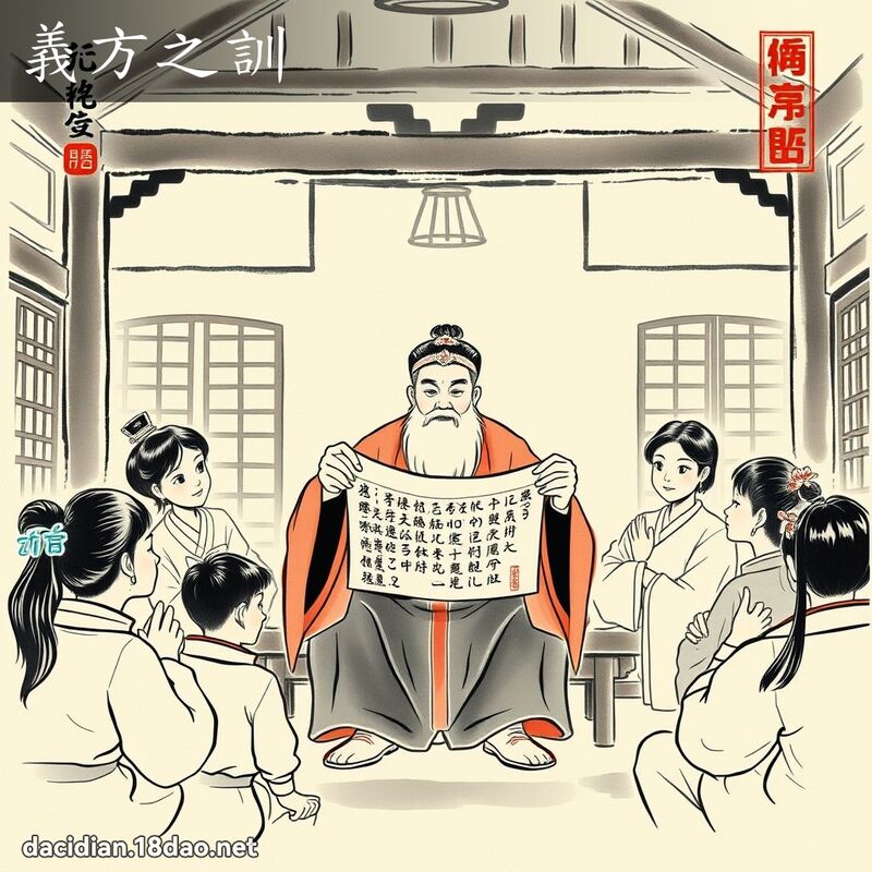 义方之训 配图