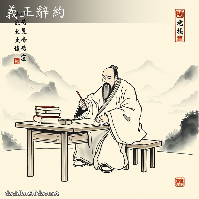义正辞约 配图