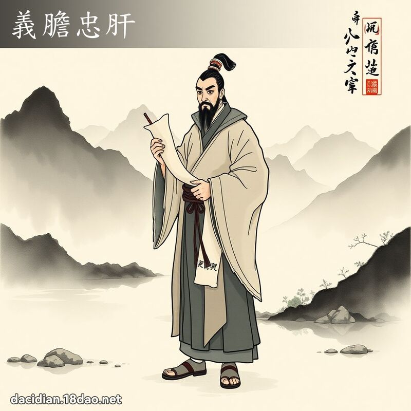 义胆忠肝 配图