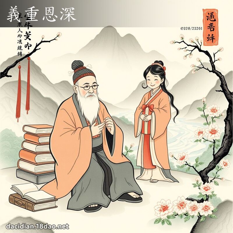 义重恩深 配图