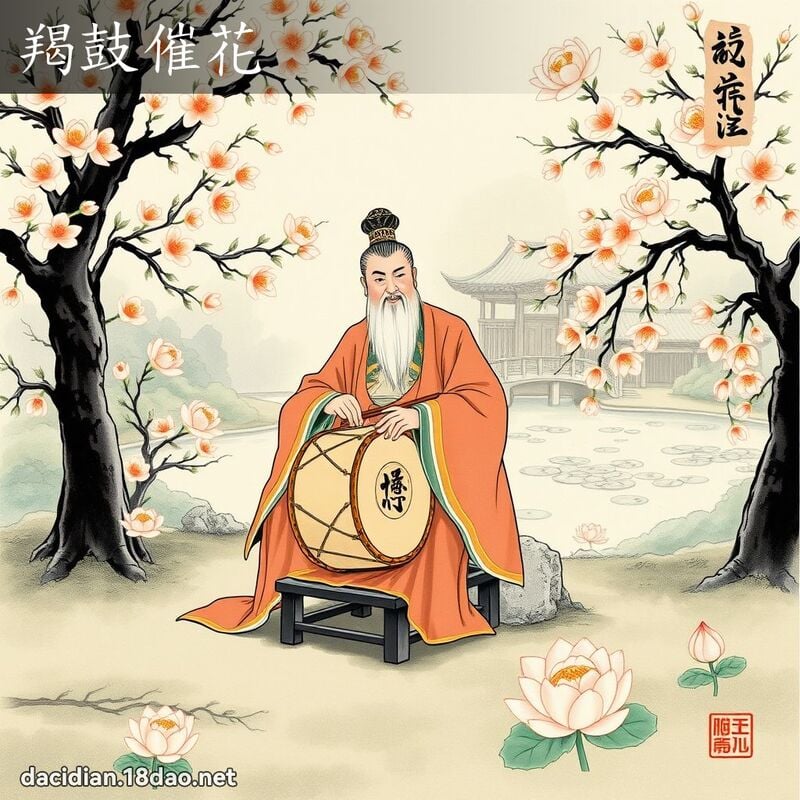 羯鼓催花 配图
