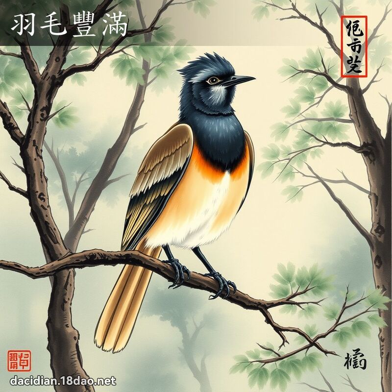 羽毛丰满 配图