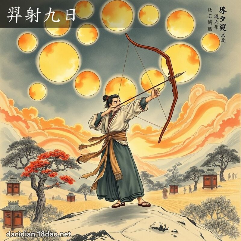 羿射九日 配图