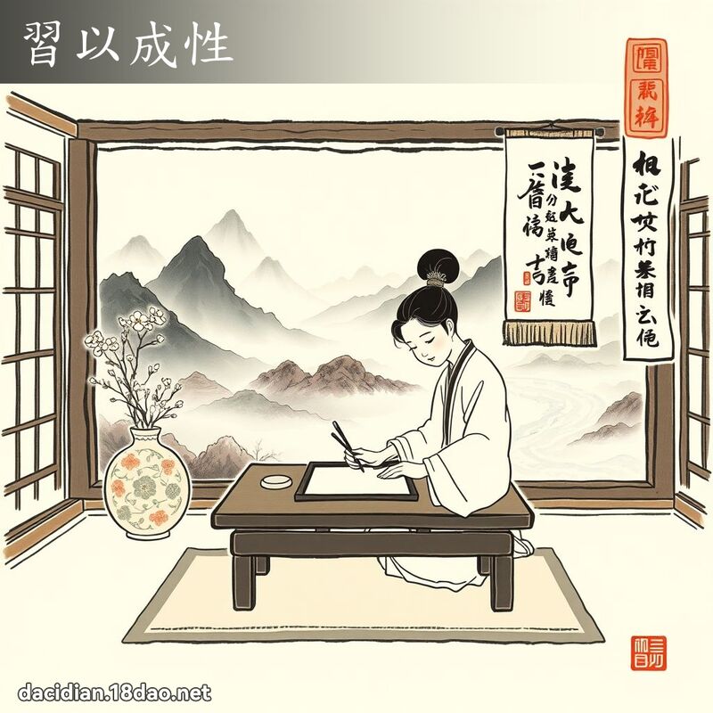 习以成性 配图