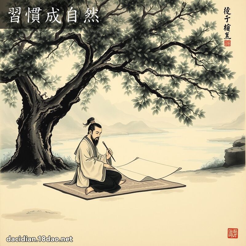 习惯成自然 配图