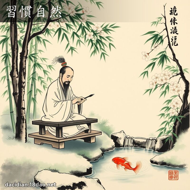 习惯自然 配图