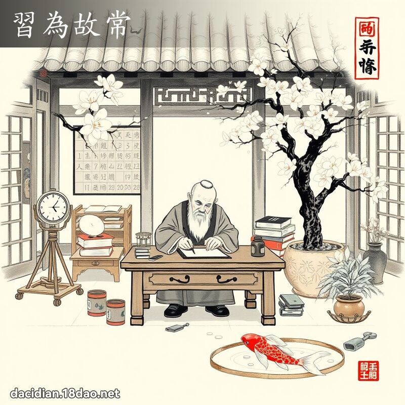 习为故常 配图