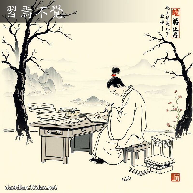 习焉不觉 配图