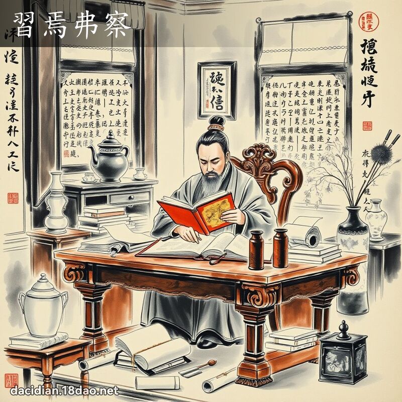 习焉弗察 配图