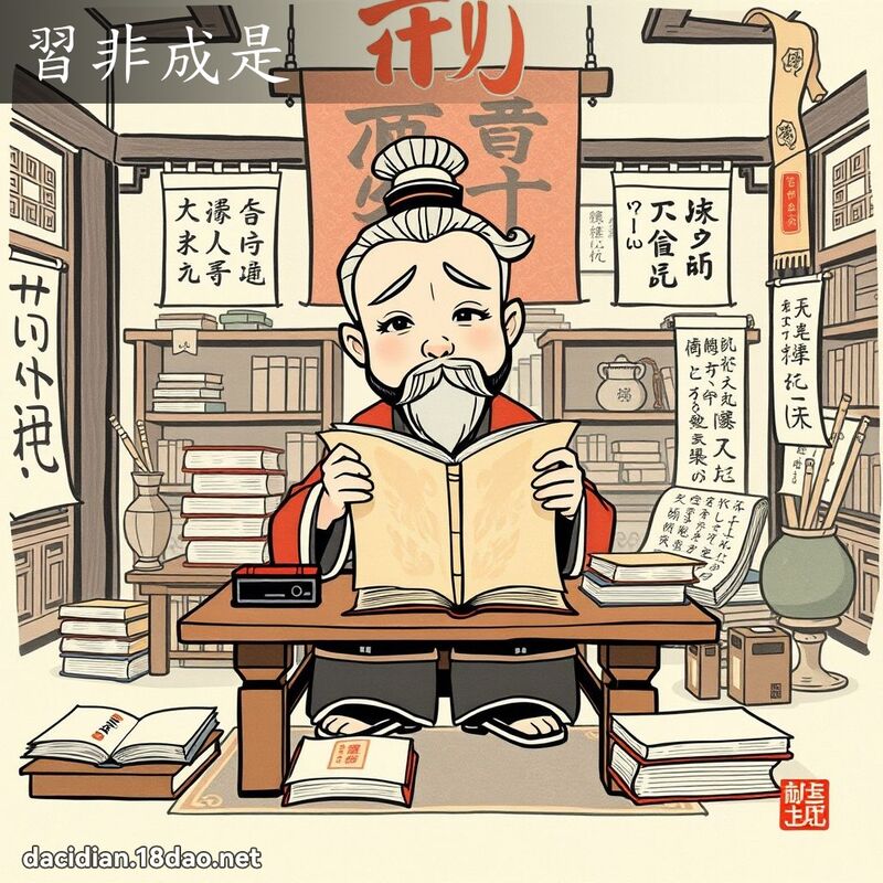 习非成是 配图