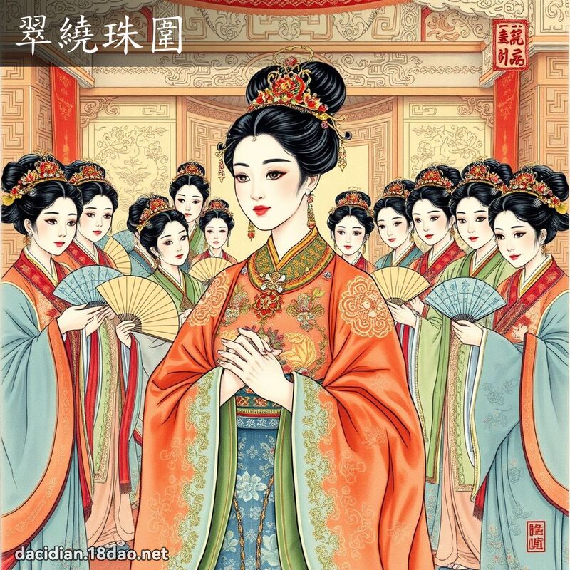 翠绕珠围 配图
