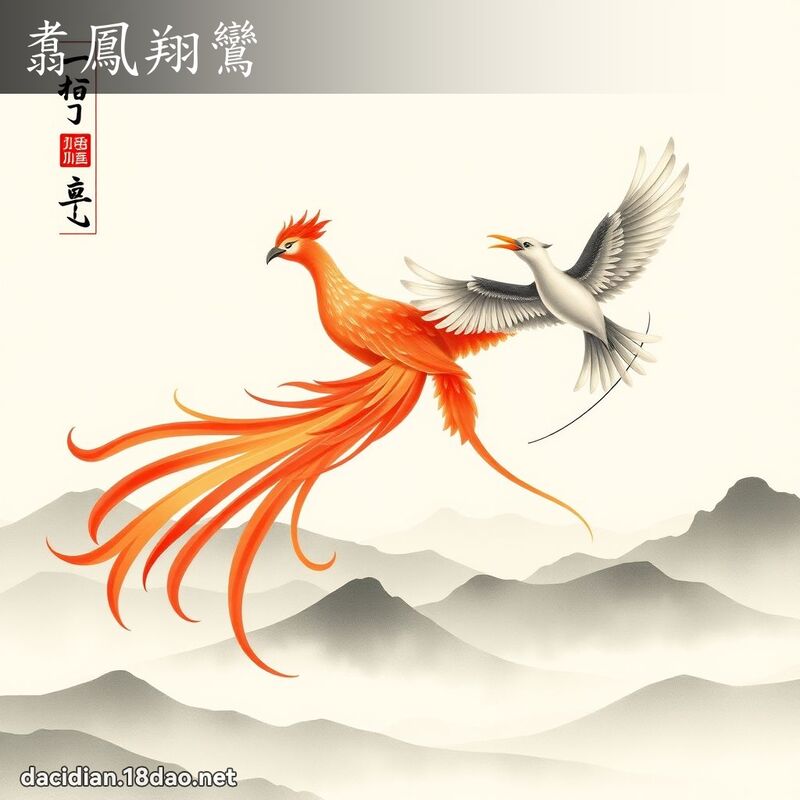 翥凤翔鸾 配图