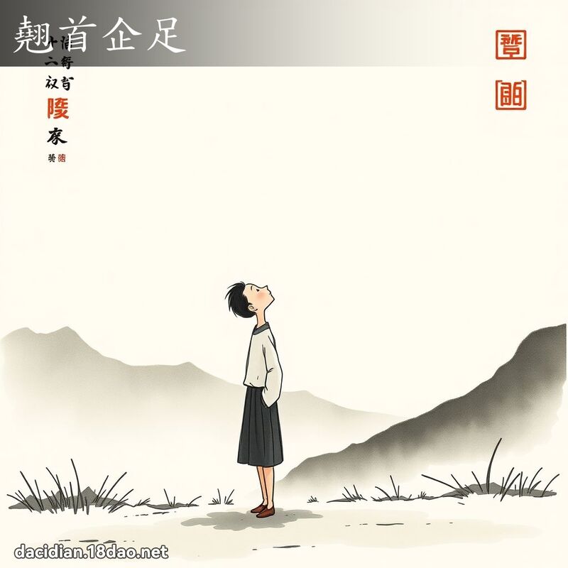 翘首企足 配图