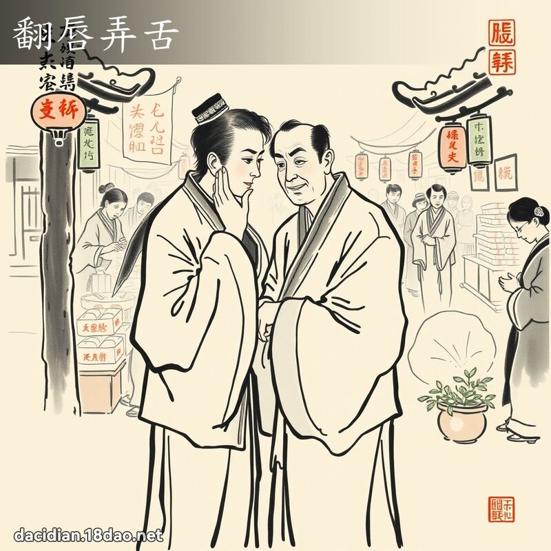 翻唇弄舌 配图