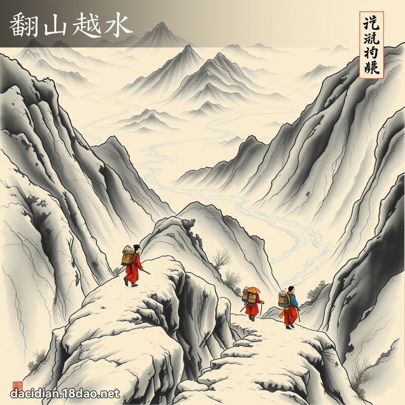 翻山越水 配图