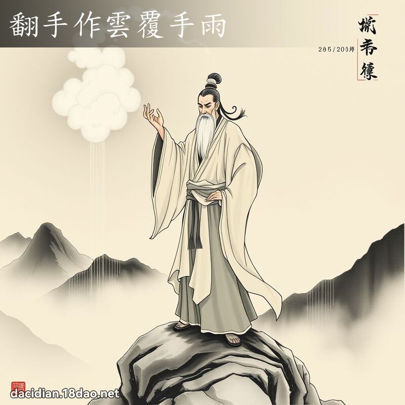 翻手作云覆手雨 配图
