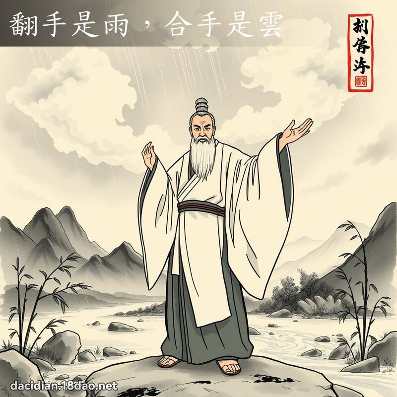 翻手是雨,合手是云 配图