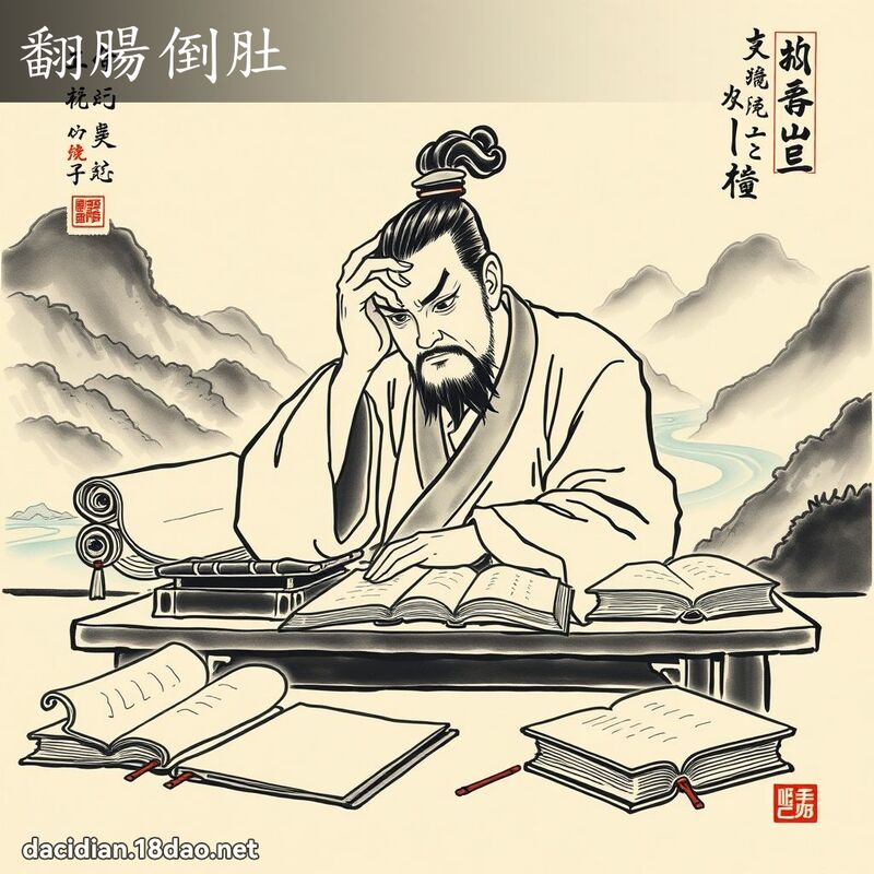 翻肠倒肚 配图