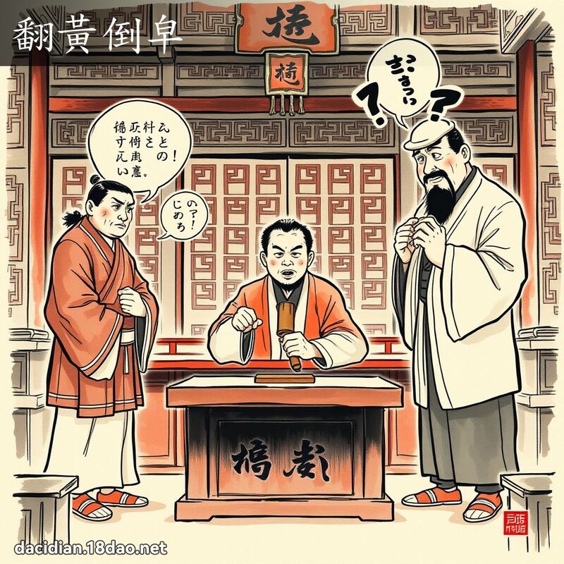 翻黄倒皁 配图
