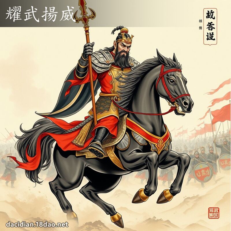 耀武扬威 配图