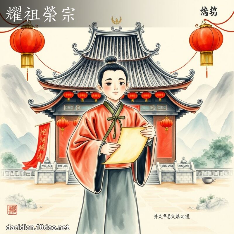耀祖荣宗 配图