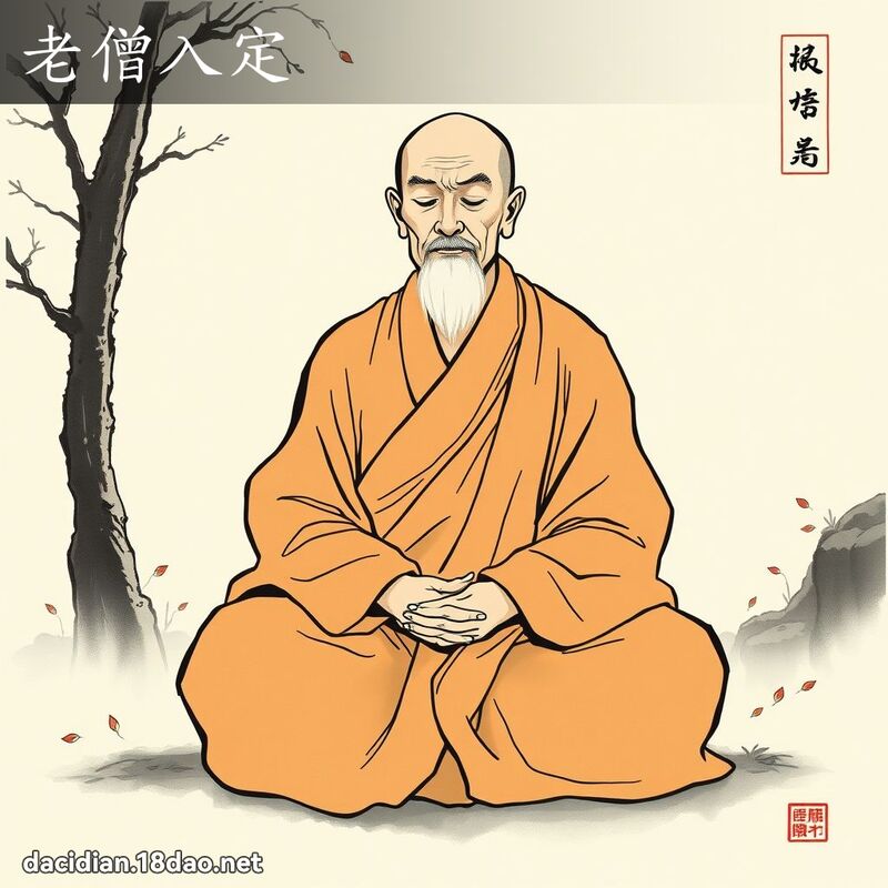 老僧入定 配图