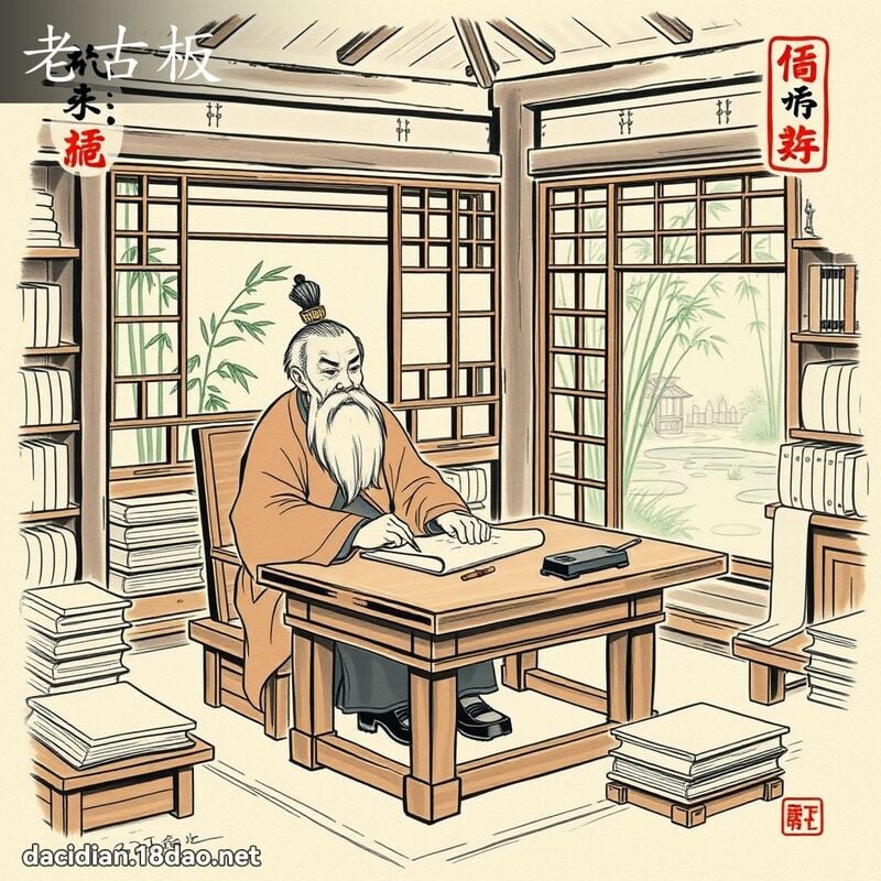 老古板 配图