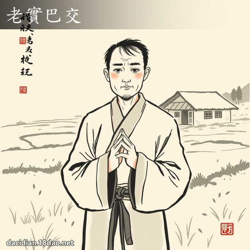 老实巴交 配图