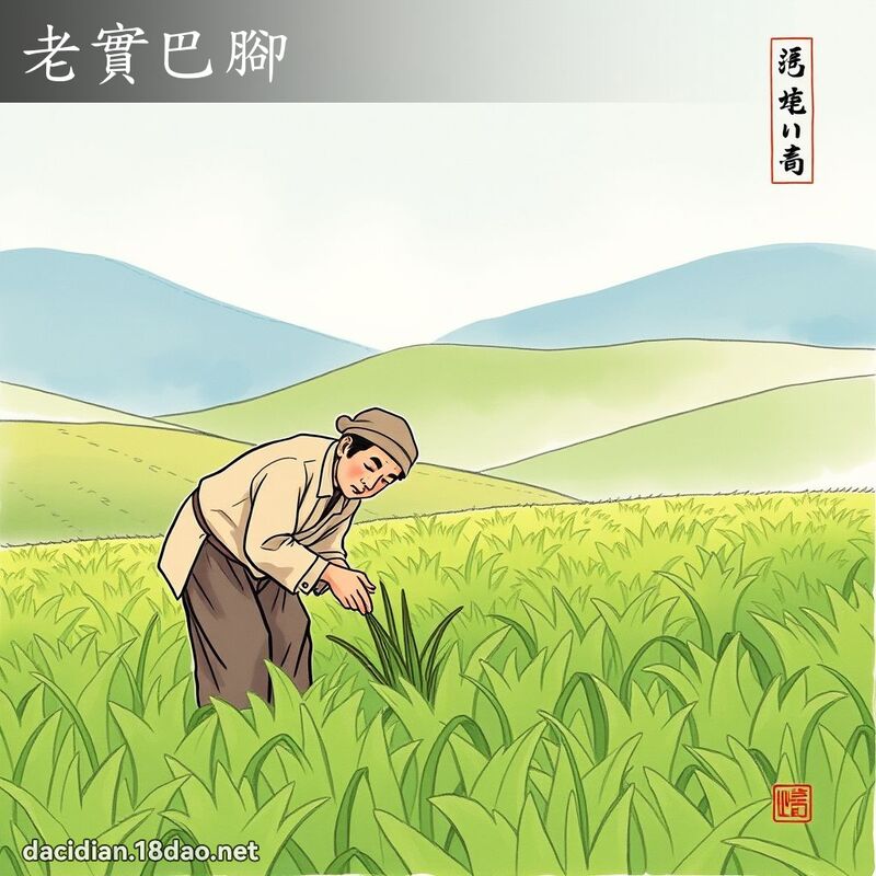 老实巴脚 配图