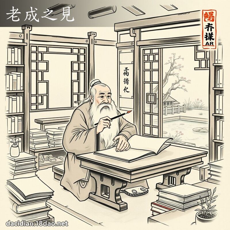 老成之见 配图